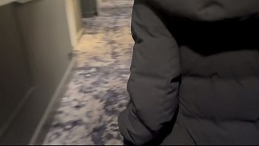 Married Italian Cougar Wife Picks Up Young American Stud at The Hotel Bar and Uses His BWC for A Squirting Orgasm